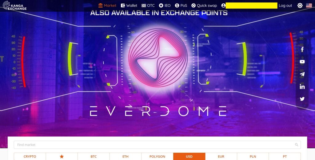 【備忘録】Everdomeをカンガエクスチェンジ(Kanga Exchange)で買う方法や手順を解説。