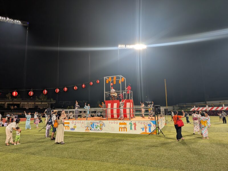 ジャイアンツタウンスタジアムで初開催のお祭りに参加できて希少な体験ができた