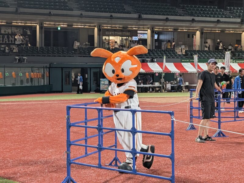 生のジャビットくん（Gタウンスタジアムにて）