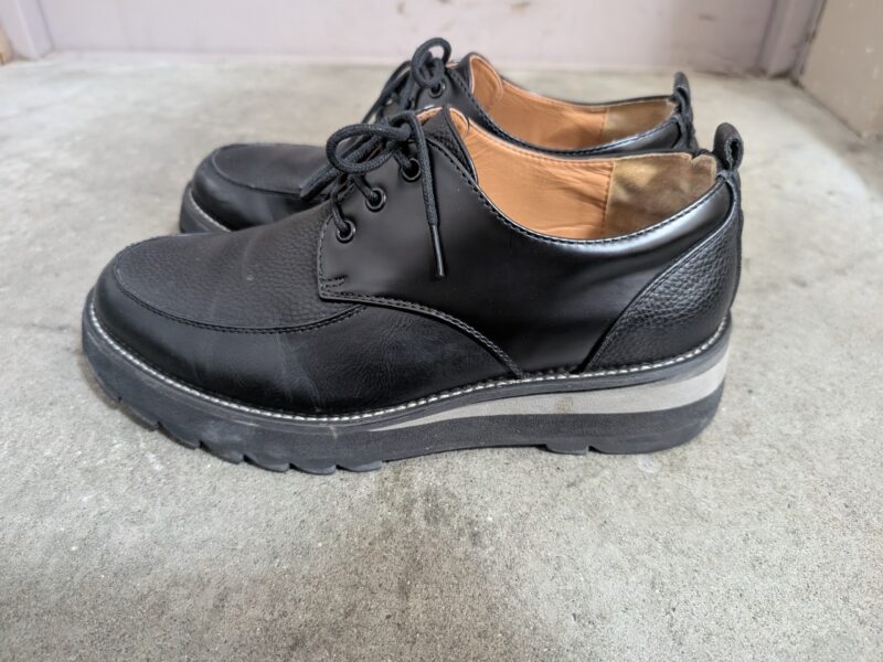 2年間履いたWYM LIDNMの『SHARK SOLE COMBINATION SHOES』の外観（側面）