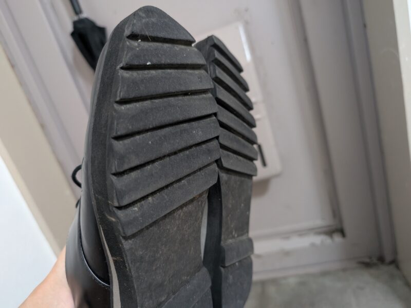 WYM LIDNMの『SHARK SOLE COMBINATION SHOES』のソール部分（底側）
